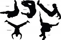 Parkour silhouettes by occasionallyxxx